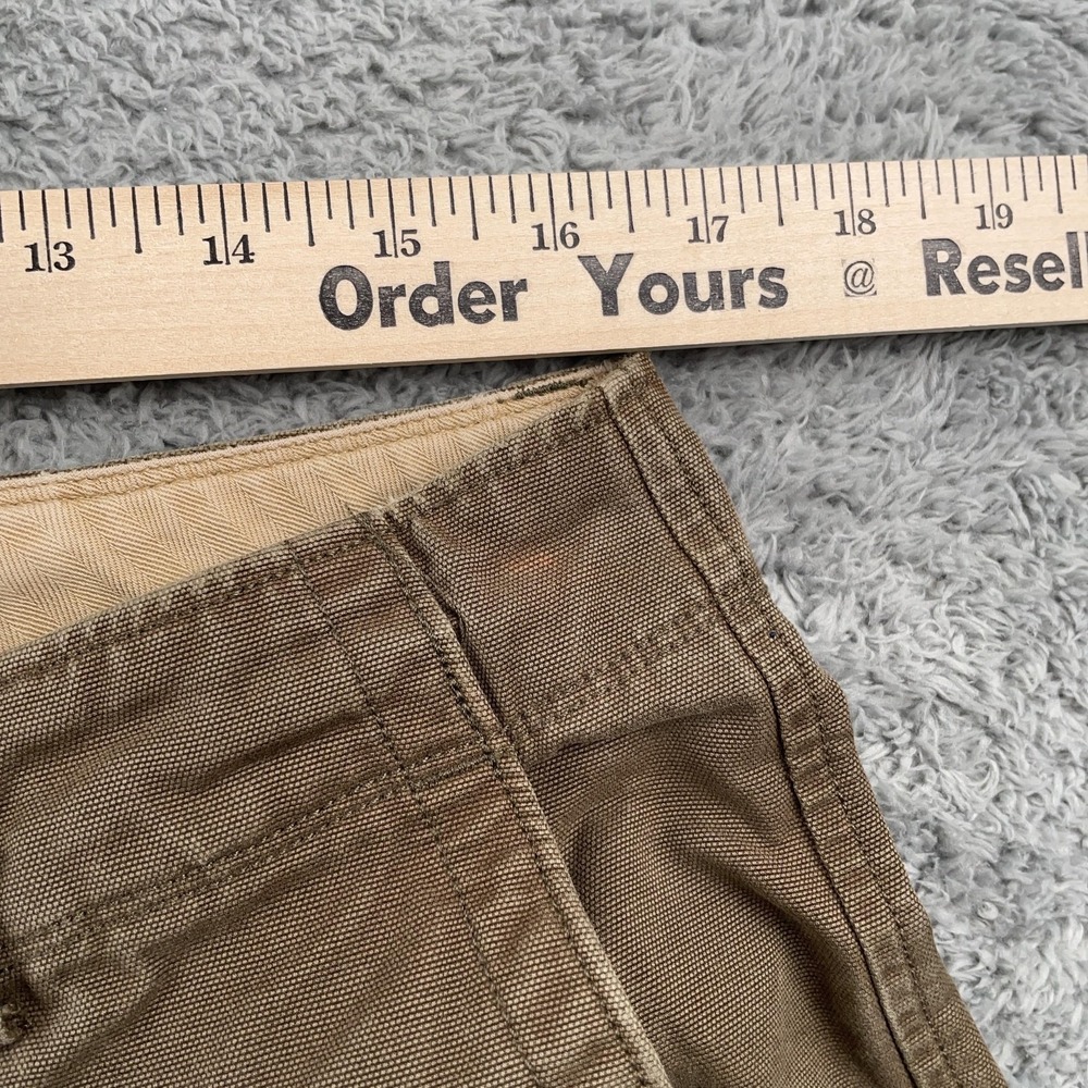 VINTAGE Banana Republic Shorts Mens 34 Brown Canvas Chino Flat Front Casual - Picture 6 of 11
